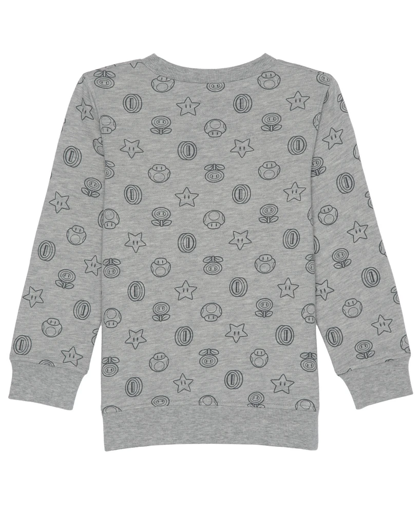 Mario Bros. Toddler and Little Boys Fleece Sweatshirt