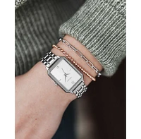 Vincero Beaded Bracelet in Polished Rose Gold with Adjustable Clasp