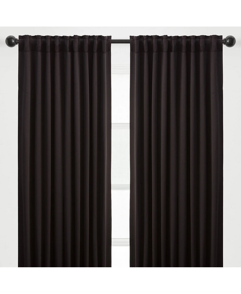 Chanasya Premium 2-Panel Ornamental Damask Classy Room Darkening Curtains - 3-in-1 Back Tab, Rod Pocket, Ring Tab for Windows Living Bedroom