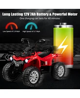 12V Kids Ride On Atv 4 Wheeler with MP3 and Headlights
