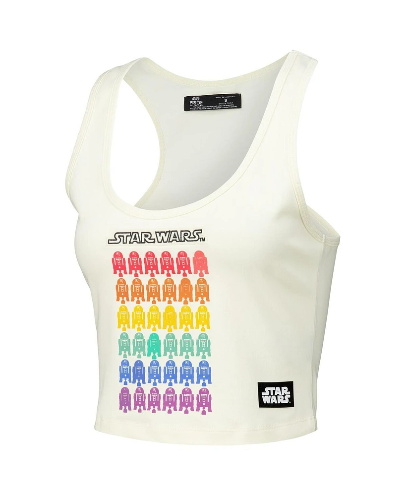 Freeze Max Women's R2-D2 Star Wars Rainbow Tri-Blend Tank Top