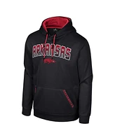 Colosseum Men's Black Arkansas Razorbacks Reese Pullover Hoodie