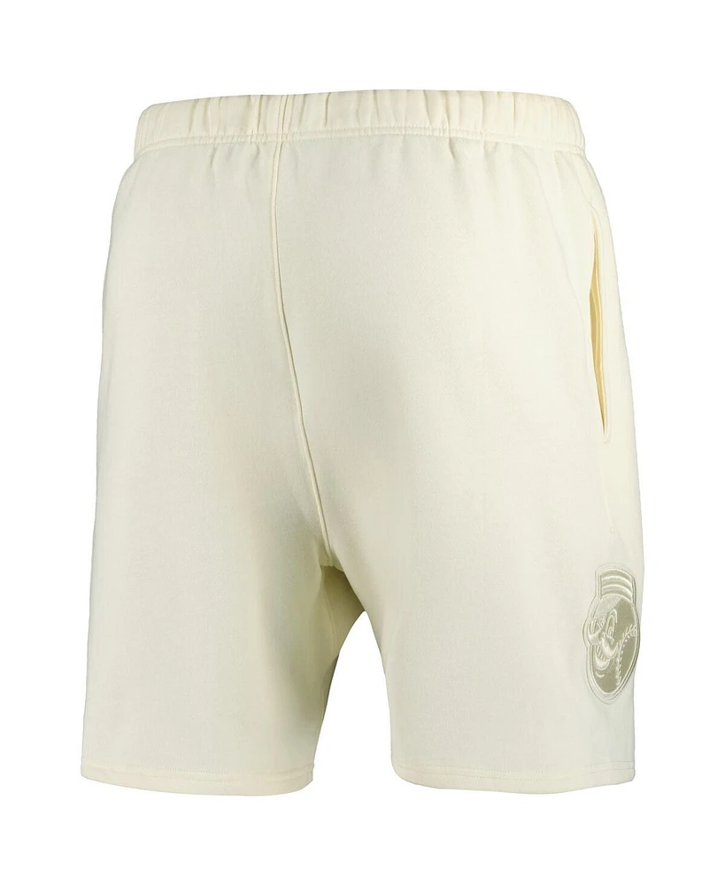 Pro Standard Men's Cream Cincinnati Reds Neutral Fleece Shorts