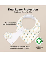 KeaBabies 8pk Baby Bandana Bibs, Drool Bibs for Girl, Boy, Infant