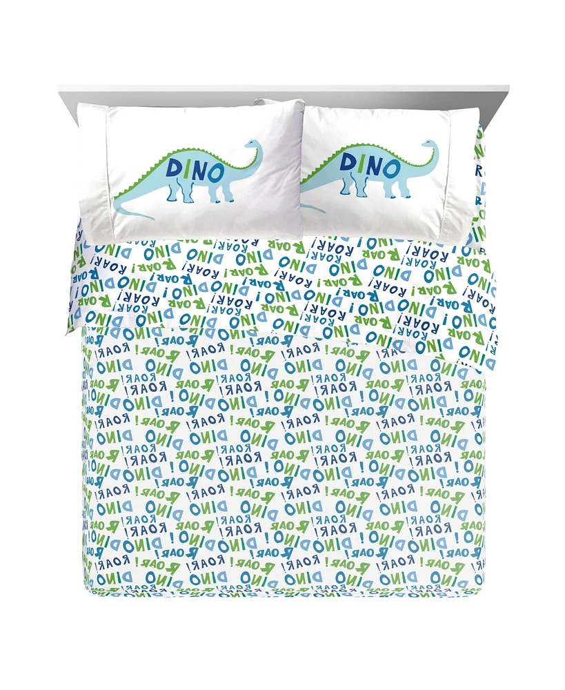 Sunny Side Up Dino Roar Bed Set