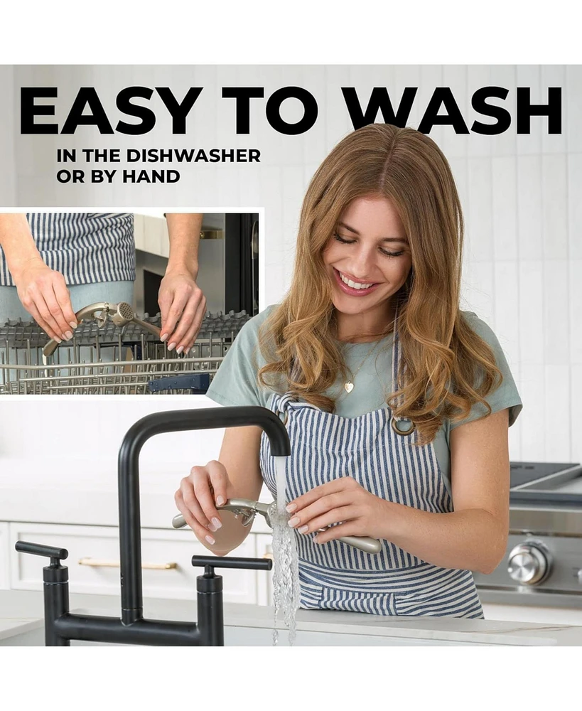 Premium Garlic Press - Durable Masher with Soft, Easy to Squeeze Handle