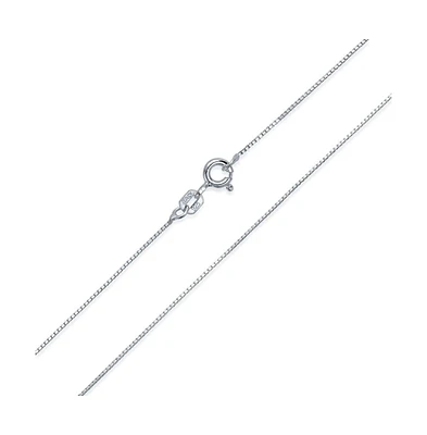 Bling Jewelry Box Chain Link 1MM Thin 10 Gauge Necklace Gold Plated .925 Sterling Silver