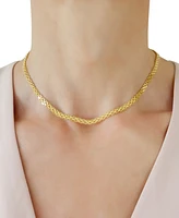 Polished Bismark Link 18" Statement Necklace in 10k Gold