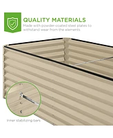 Best Choice Products 6x3x2ft Outdoor Metal Raised Garden Bed, Planter Box for Vegetables, Flowers, Herbs