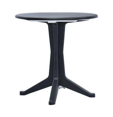 vidaXL Patio Table Anthracite 27.6" Plastic