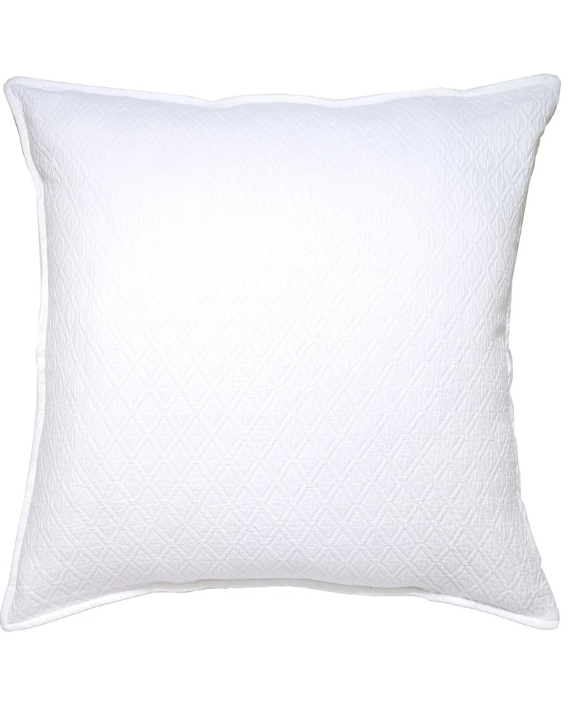 Ihi Home Indi Matelasse, Euro Sham, White