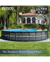 Intex 26339EH 24' x 52" Round Ultra Xtr Frame Swimming Pool Set with Filter Pump