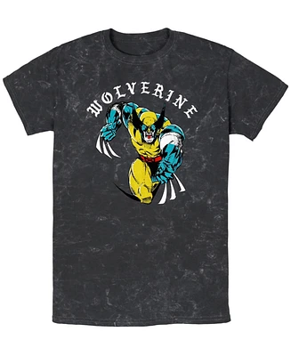 Fifth Sun Men's Marvel Wolverine Homeslice Short Sleeve Mineral Wash Tee