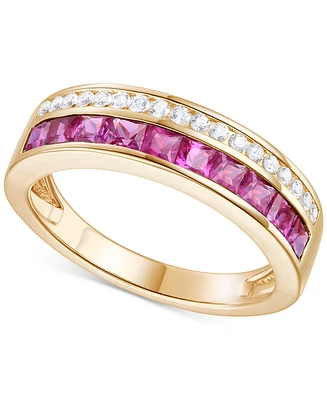 Macy's Ruby (1-1/5 ct. t.w.) & Diamond (1/5 ct. t.w.) Ring in 14k Yellow Gold