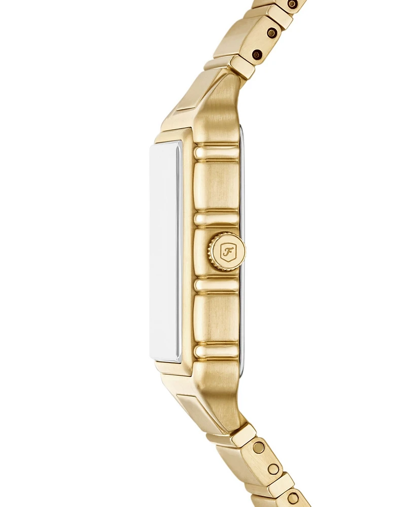 Fossil Women's Raquel Three-Hand Gold-Tone Stainless Steel Watch, 23mm