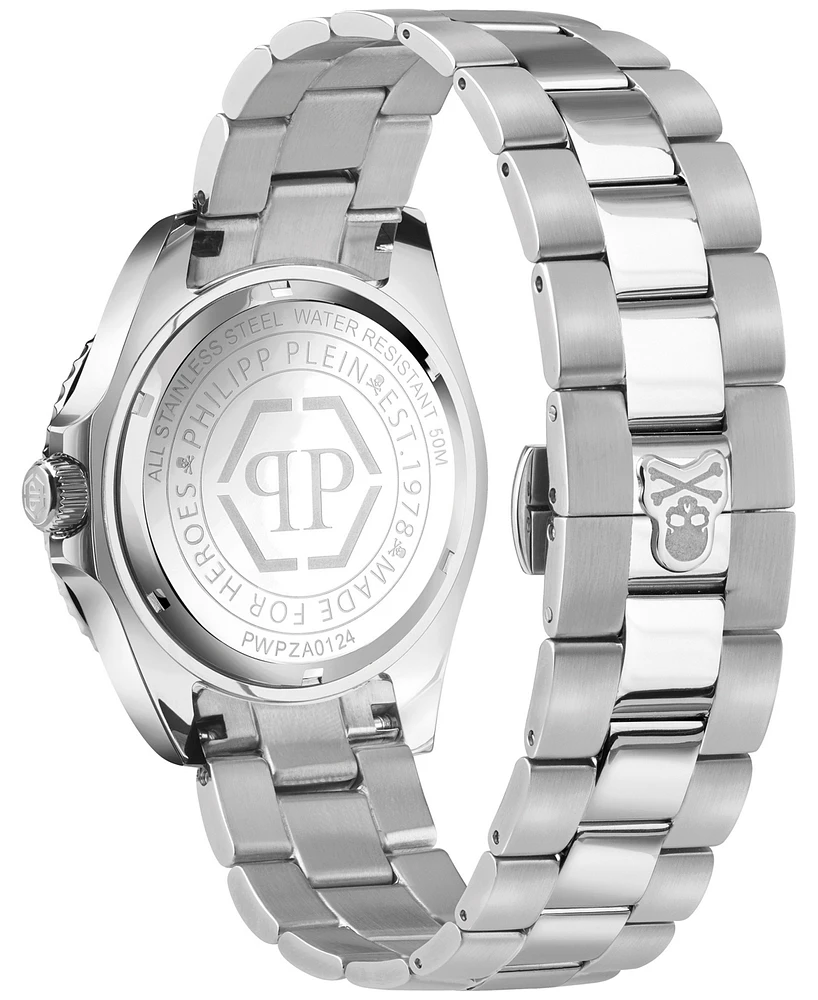 Philipp Plein Men's Gmt Stainless Steel Bracelet Watch 44mm