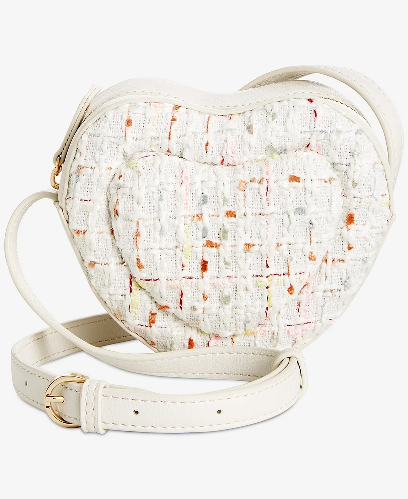 On 34th Mini Jasmii Tweed Heart Crossbody, Exclusively at Macy's