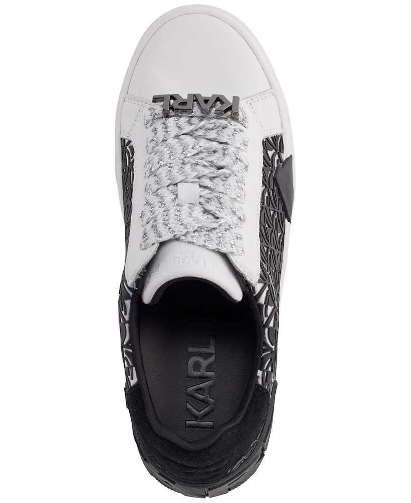 Karl Lagerfeld Paris Women's Melora Lace-Up Low-Top Sneakers