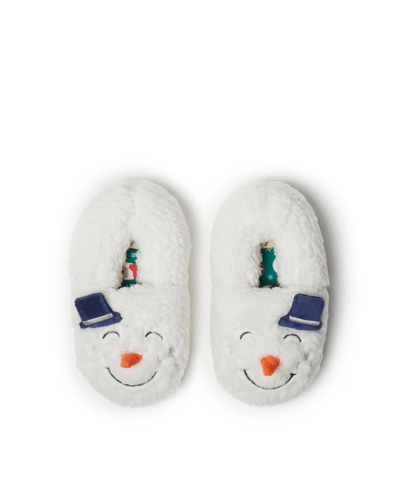 Dearfoams Girls Emery Critter Closed Back Animal Slipper