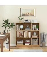8-Cube Bookcase 41" Wooden Toy Storage Organizer for Kids Bookshelf