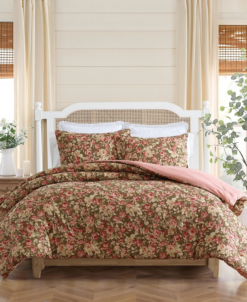 Laura Ashley Bloomsbury Reversible 2-Pc. Comforter Set, Twin