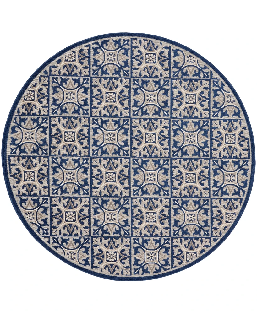 Nourison Home Aloha ALH34 7'10"x7'10" Round Area Rug