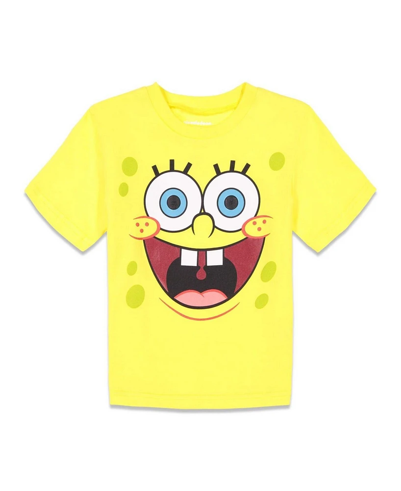 SpongeBob SquarePants Boys Patrick Squidward Rugrats T-Shirt and Mesh Shorts Outfit Set to