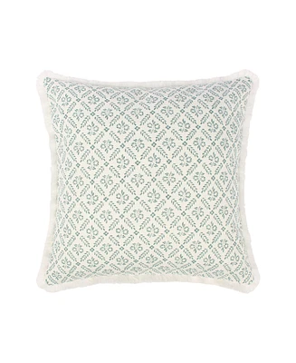 Levtex Melange Stitch Fringe Decorative Pillow, 18" x 18"