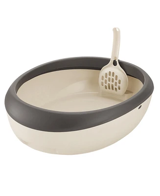 Paw Trax: Top Open Cat Litter Pan - Brown