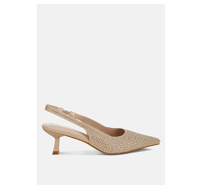 Julep Flyknit Rhinestone Slingback Sandals