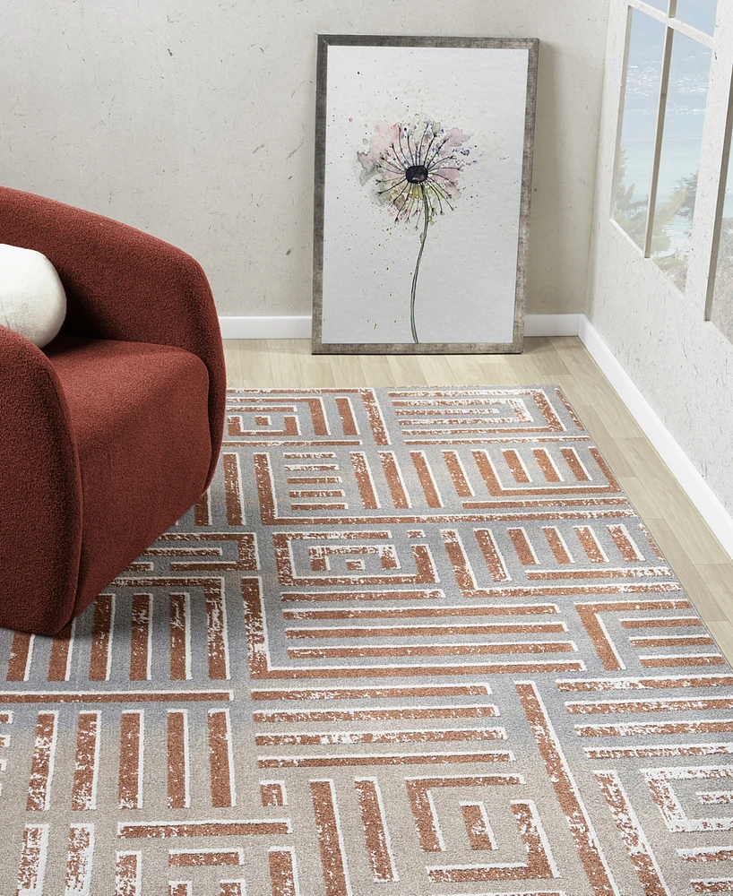 Lr Home Willa Vis-1 5'3"x7' Area Rug