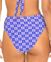 Raisins Juniors' Indo High-Waisted Bikini Bottoms