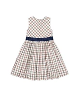 Hope & Henry Big Girls Sleeveless Stretch Poplin Sash Dress