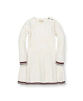 Hope & Henry Big Girls Long Sleeve Schoolgirl Cable Sweater Dress