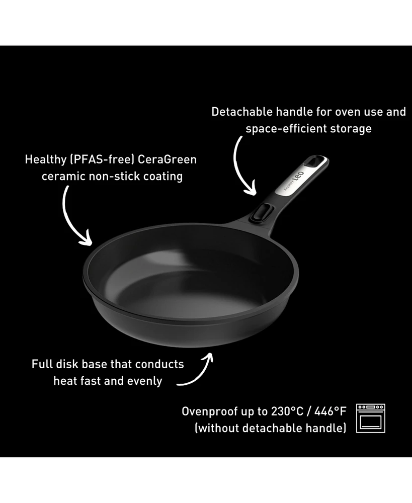 BergHOFF Leo Phantom Nonstick Ceramic 12.75" Fry Pan, Recycled
