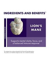 Host Defense Mushrooms Lion's Mane - Brain Health Support Supplement