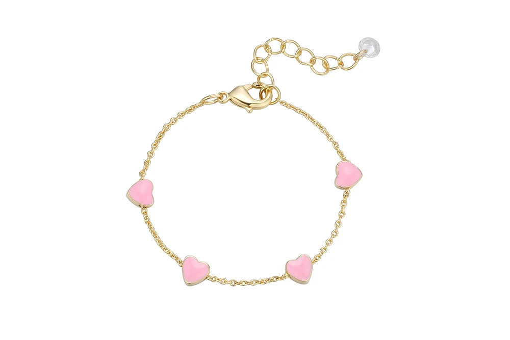 Lily Nily Toddler Pink Heart Charms Bracelet