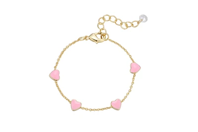 Lily Nily Toddler Pink Heart Charms Bracelet