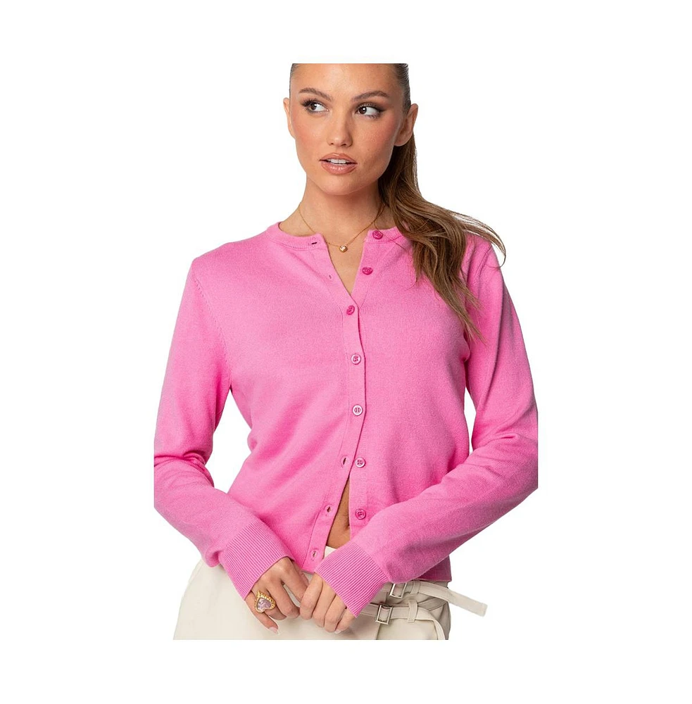 Edikted Womens Shlo Knitted Cardigan