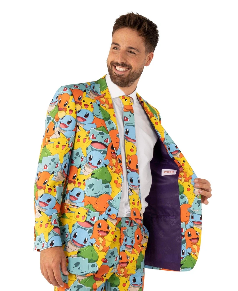 OppoSuits Men's Suit - Pokemon Multicolor