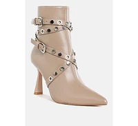 Jaunts Eyelets & Studs Harness Ankle Boots