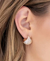 Ettika Pave Encrusted Huggies Hoops Earrings