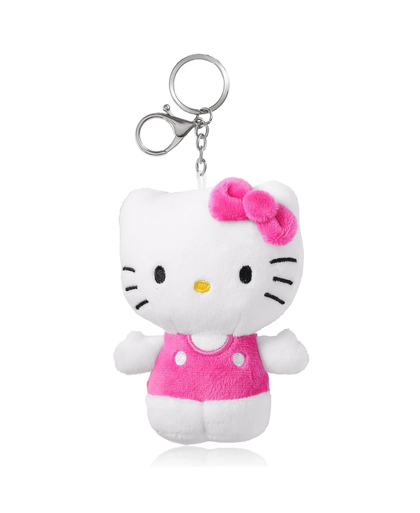 Hello Kitty Sanrio Red and Pink Plush Keychain Travel Giftable Set