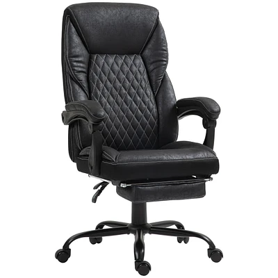 Homcom Executive Office Chair with Footrest and High Back,