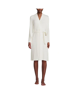 Lands' End Women's Cashtouch Faux Cashmere Cozy Robe