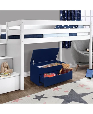 Kings Brand Furniture Chelsea Storage Bench Box Chest with Drawer for Living Room, Bedroom