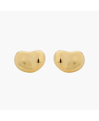 Sterling Silver 18k Gold Plated Alexandra Stud Earrings – Dainty Summer Earrings, Lightweight, Vacation Style, Warm Weather Look