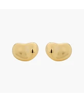 Sterling Silver 18k Gold Plated Alexandra Stud Earrings – Dainty Summer Earrings, Lightweight, Vacation Style, Warm Weather Look