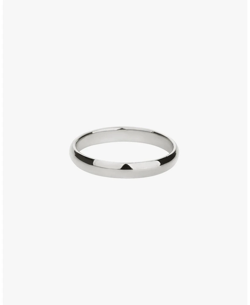 Sterling Silver Ingrid Classic Band Ring Size 7 – Everyday Summer Ring, Sleek Finish, Gift for Her