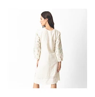 Raas Women's Floral Full Sleeve Midi Dress